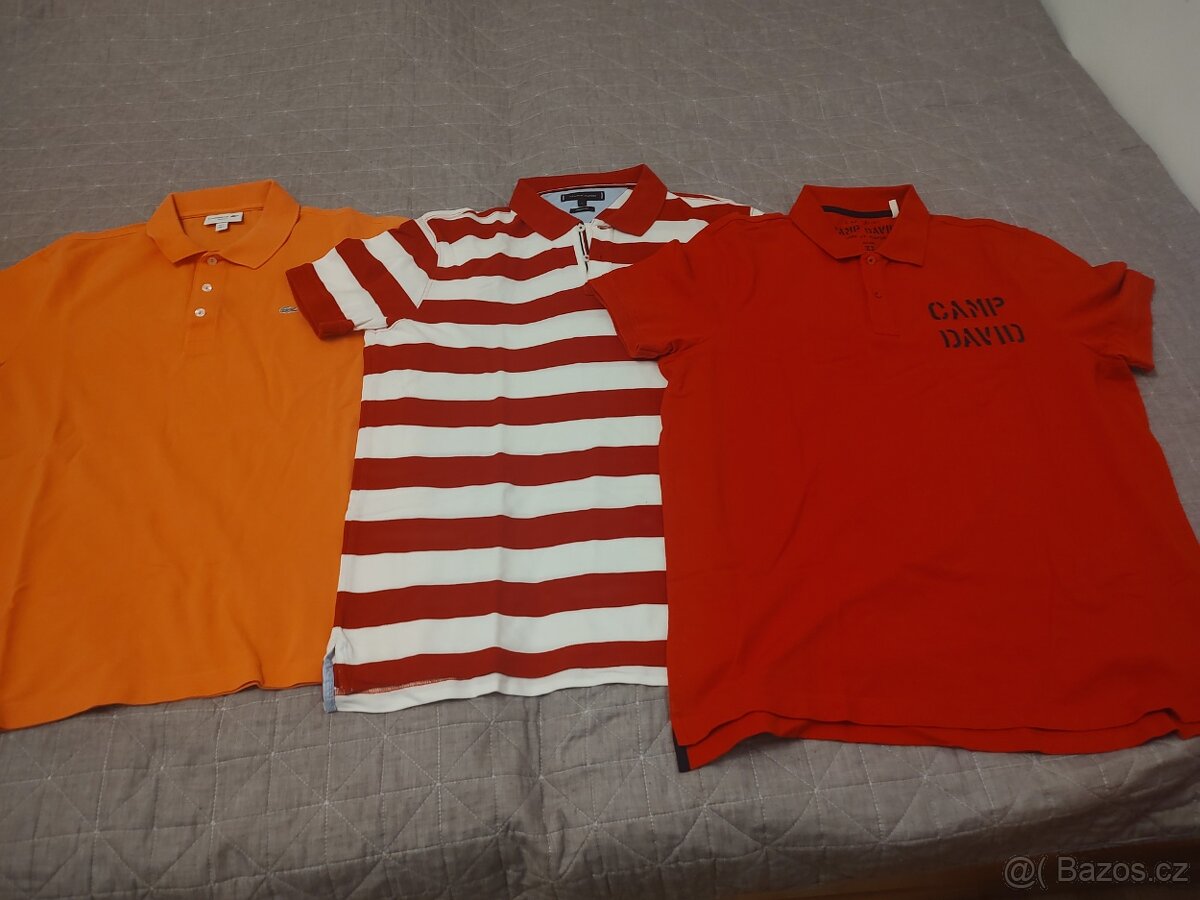 Pánská trička Lacoste, Tommy Hilfiger, Camp David