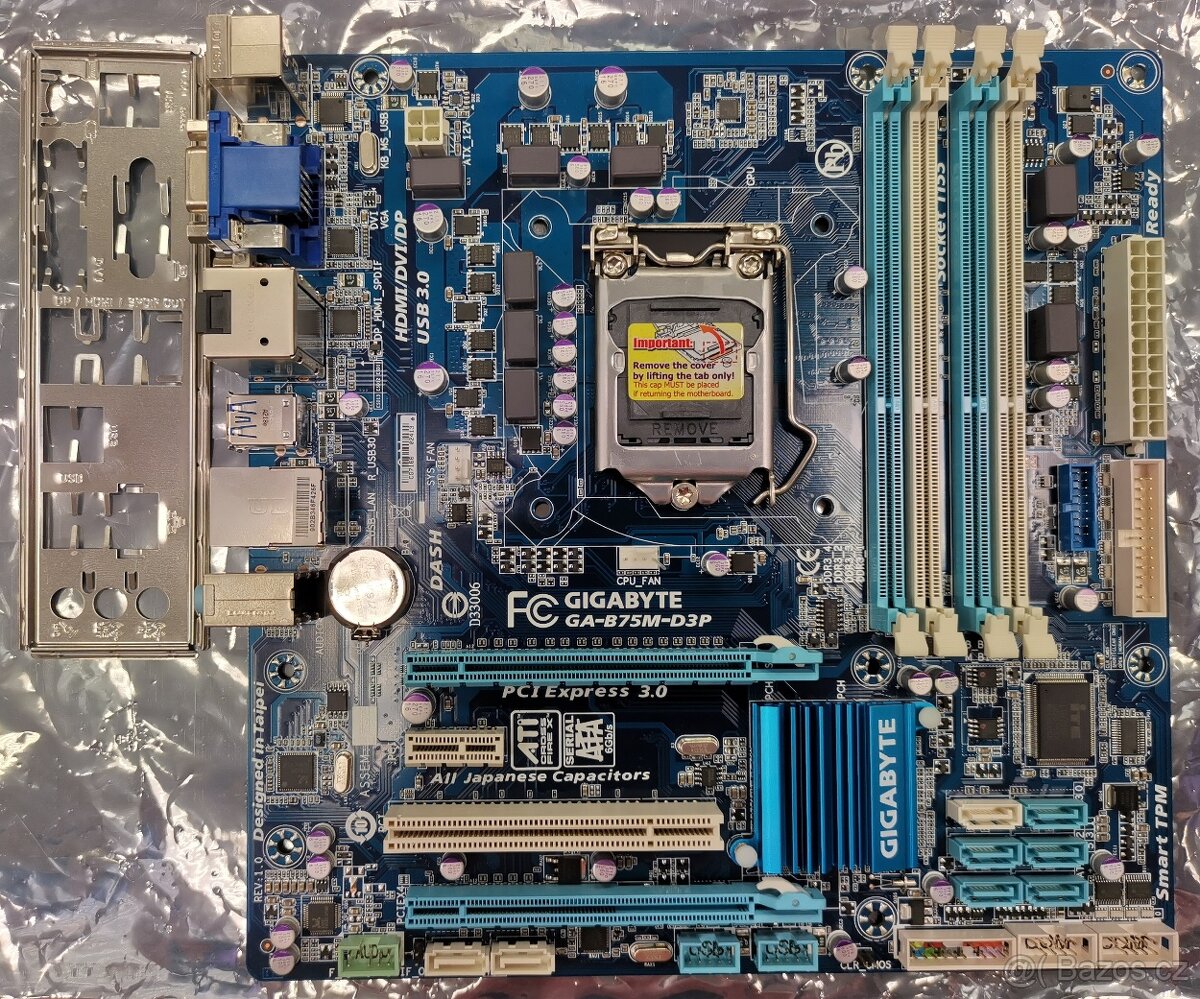 LGA 1155 základná doska GigaByte GA-B75M-D3P 3th gen CPU