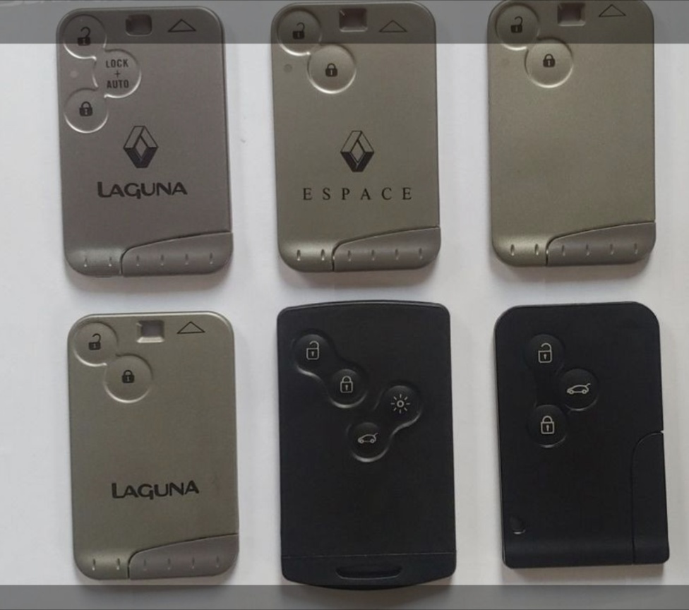 Startovací karty Renault Laguna,Espace,Megane + nakódování