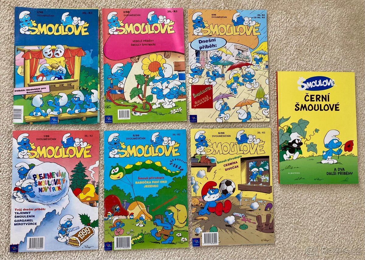 Šmoulové (Egmont ČR) 1998-1999 velmi vzácné