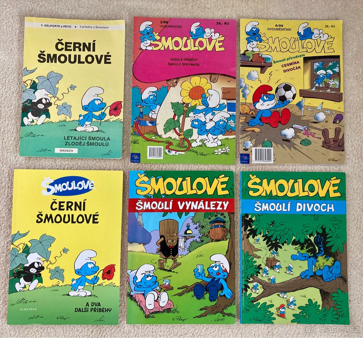 Šmoulové (Egmont ČR) 1998-1999 velmi vzácné