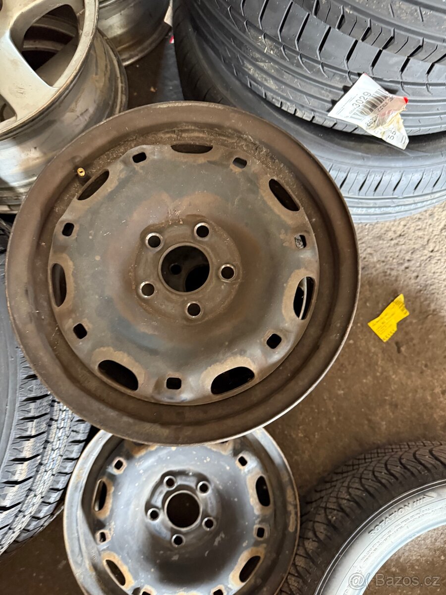 Originální plechové disky Škoda Fabia 5x100 R14