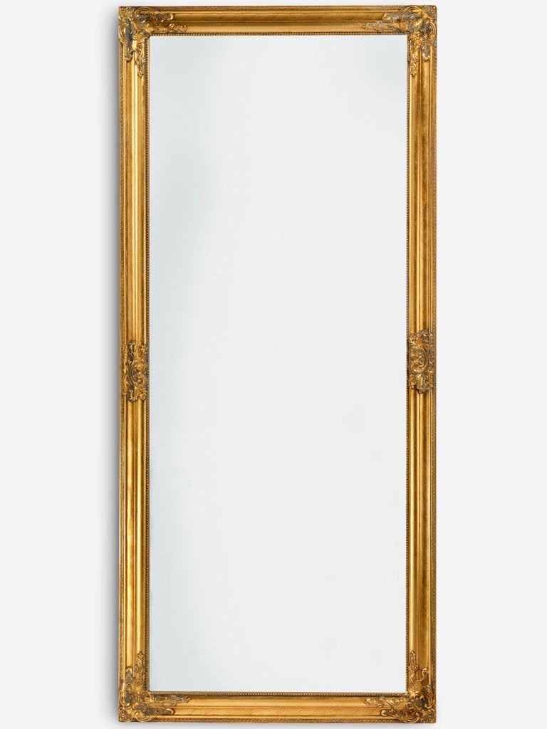 Zrcadlo se zlatým rámem 72 x 162 cm