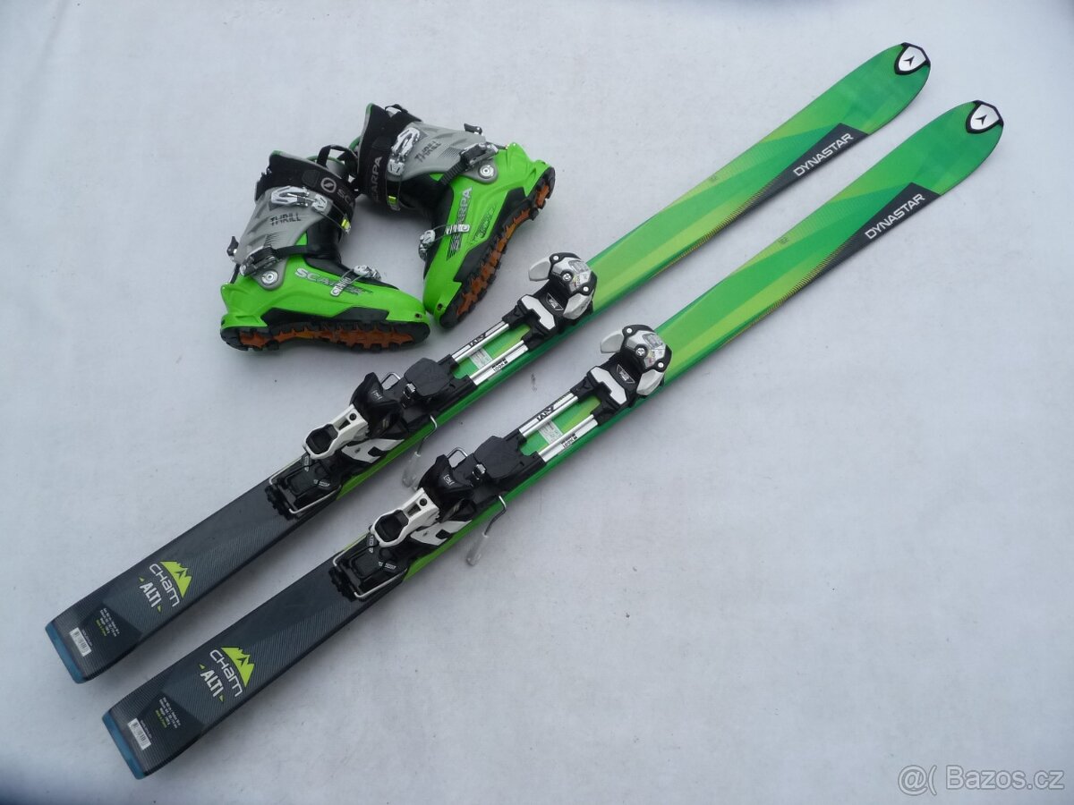 Skialpovy set lyze DYNASTAR 162 cm + pasy + boty SCARPA 41