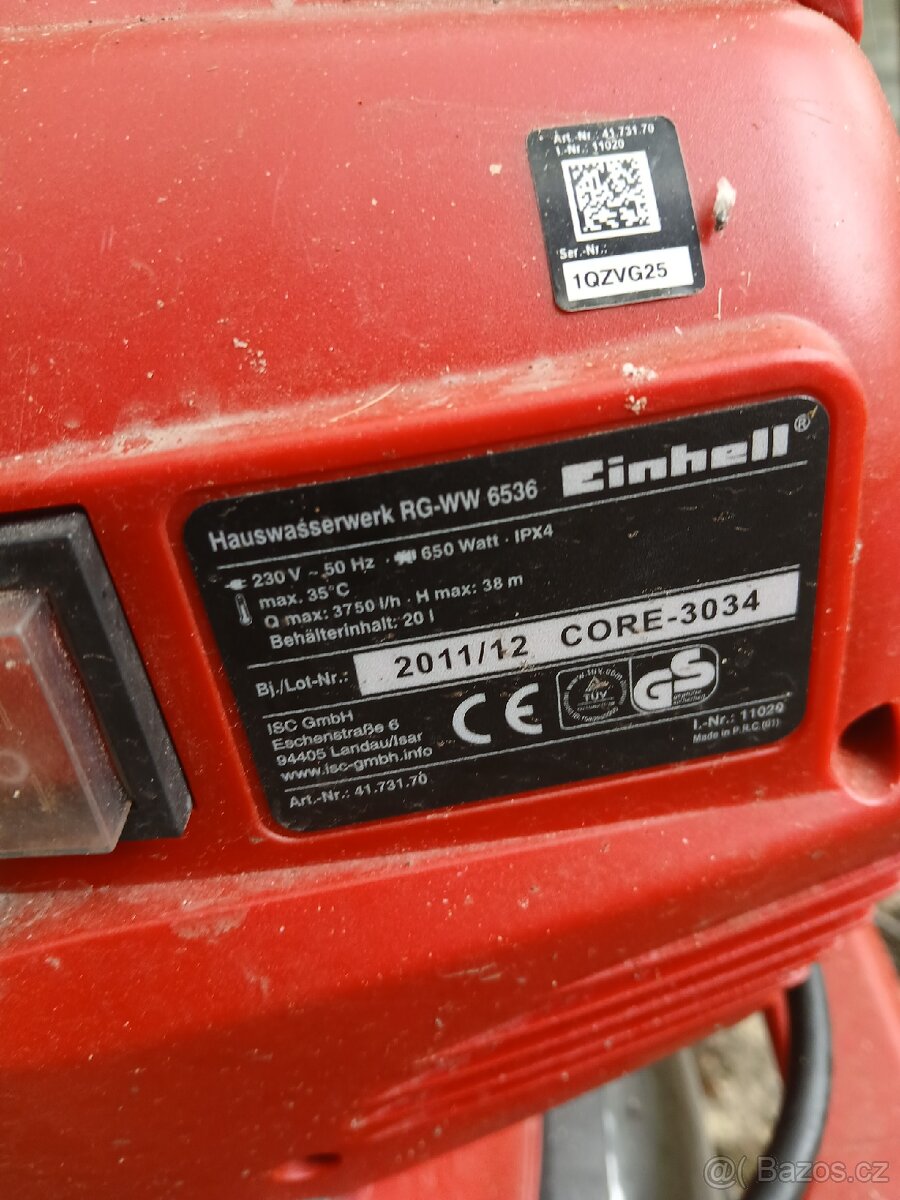 Vodárna domácí Einhell Clasic GC-WW 6538