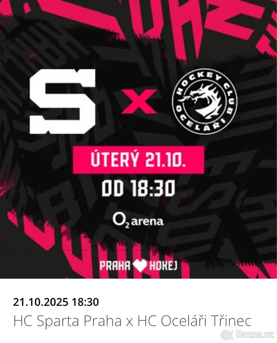 HC Sparta Praha x HC Oceláři Třinec VIP