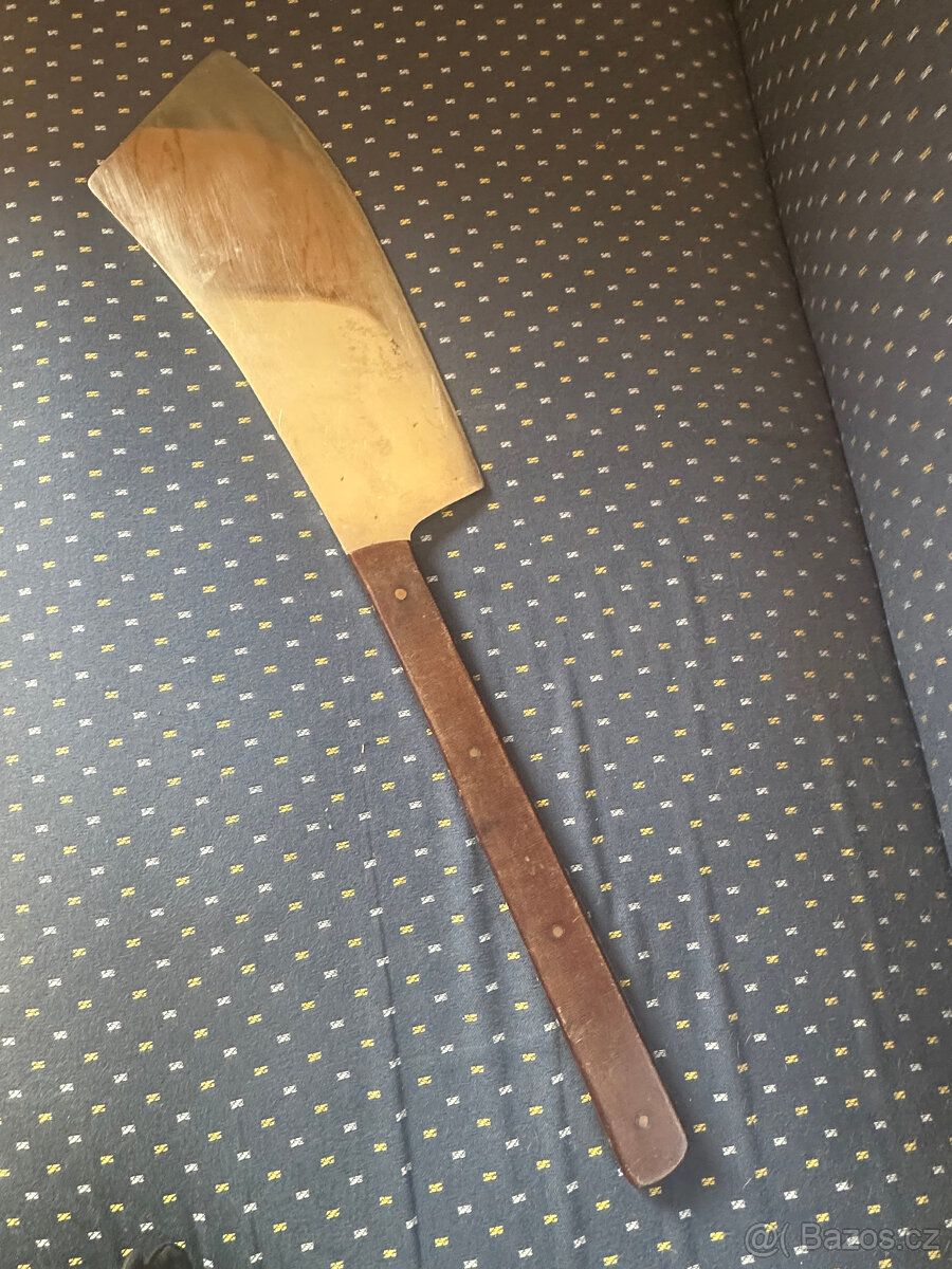 RETRO řeznický sekáč na půlení dobytka VELKÝ 72cm