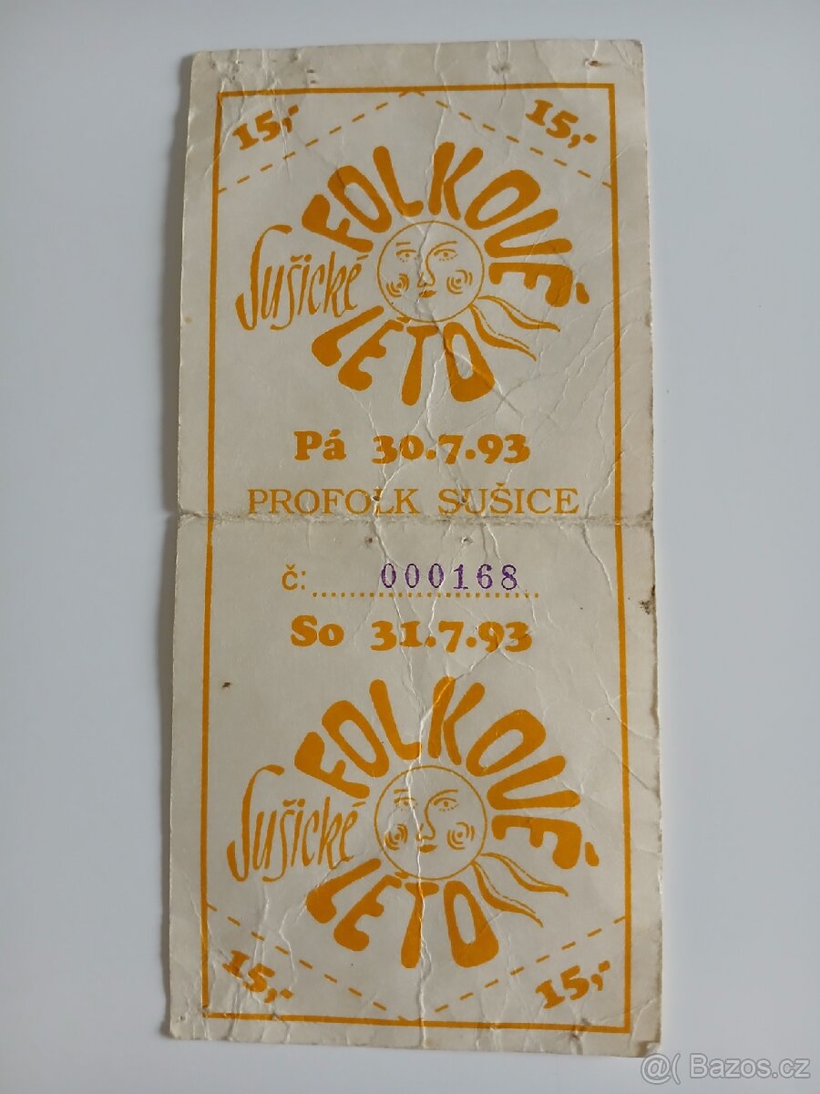 "Autogramy Michal Tučný & Pavel Dobeš - Folkové Sušice 1993