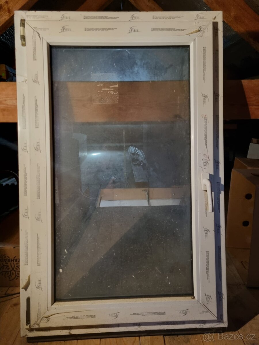 Plastové okno 1240x780x60 OS bílé