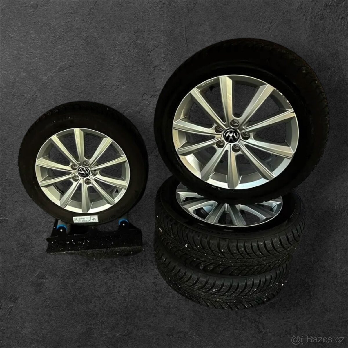 Originální alu kola VW 5x100 + zimní 185/60r16