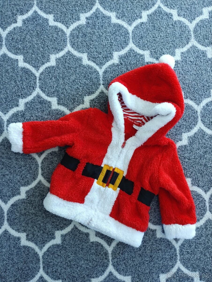 Krásný vánoční kabátek F&F, vel. 3-6 měs