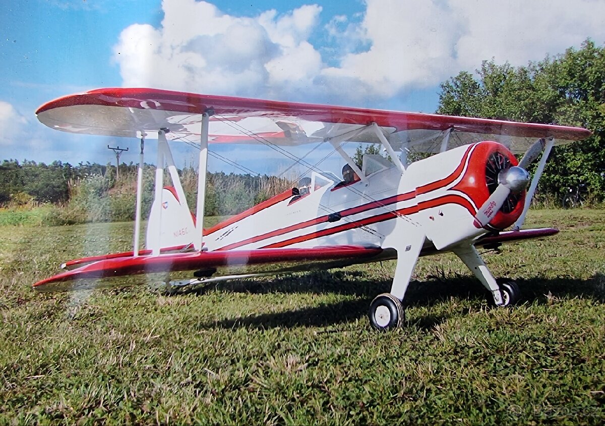 Super Sterman, RC model, benzinový motor 26ccm