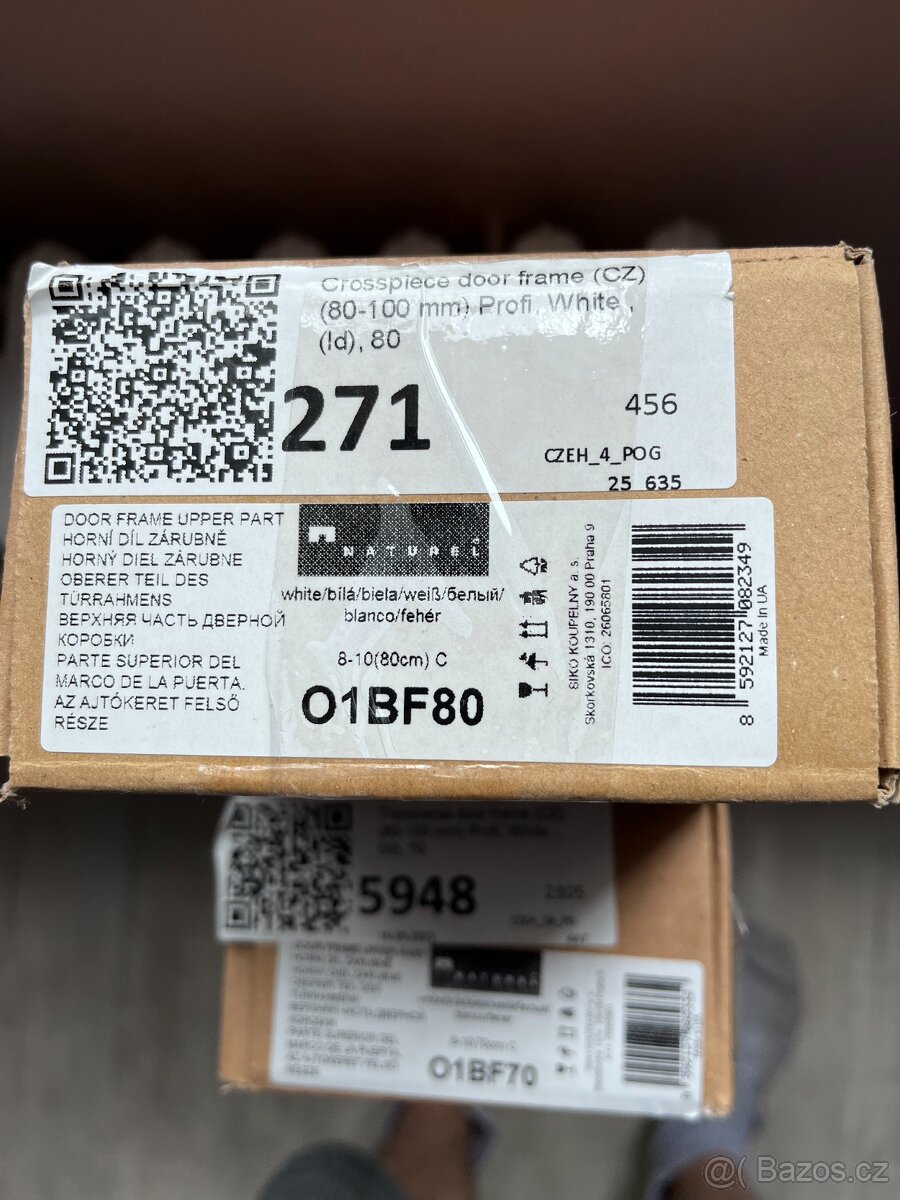 Nadpraží Naturel nové v org. balení 2.ks