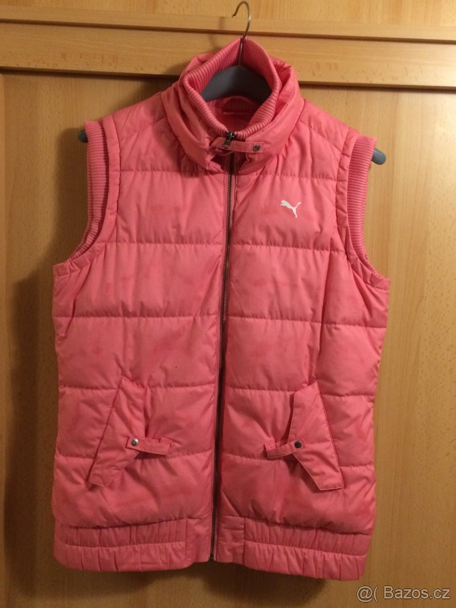 značková zimní vesta péřová Puma vel. M/L