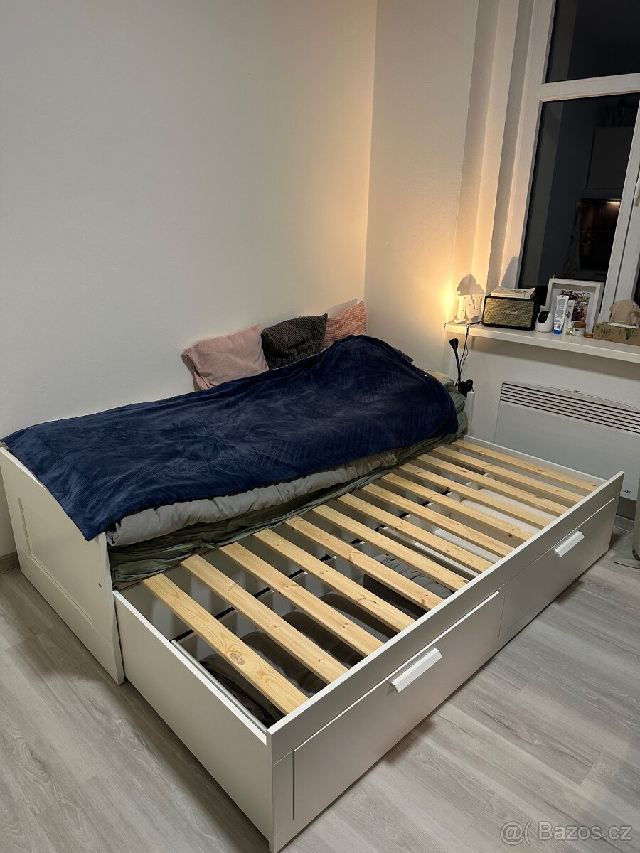 Rozkladacia posteľ BRIMNES + 3 matrace
