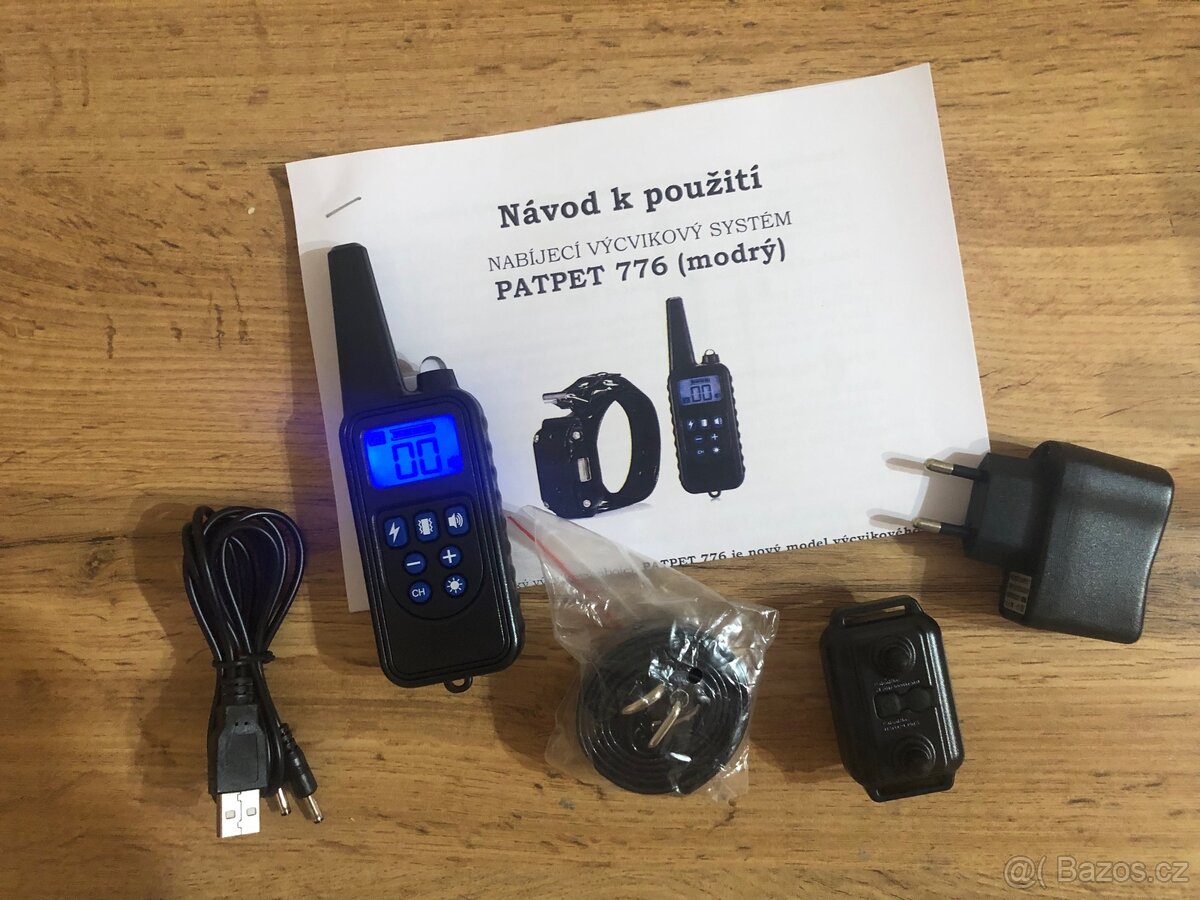 Výcvikový elektrický obojek PatPet 776 - NOVÝ