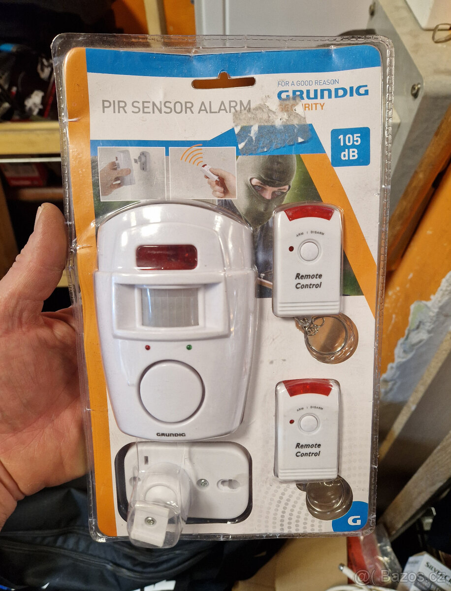 bateriový Alarm Grundig Security s PIR čidlem