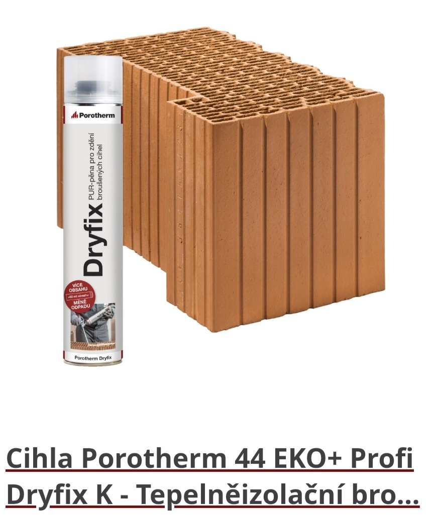 Cihla špaletová Porotherm 44 EKO+ Profi Dryfix K