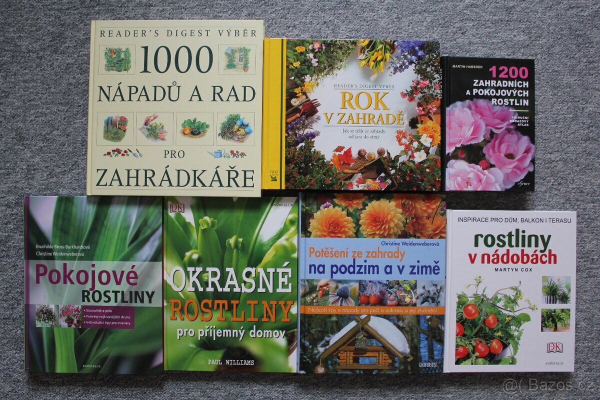 Prodám 21 knih - zahrada, rostliny