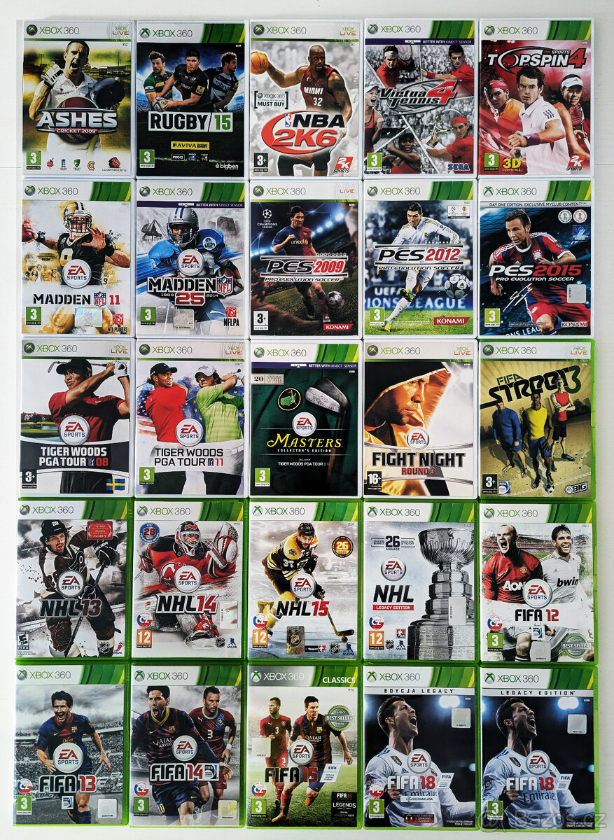 Sportovní hry na Xbox 360