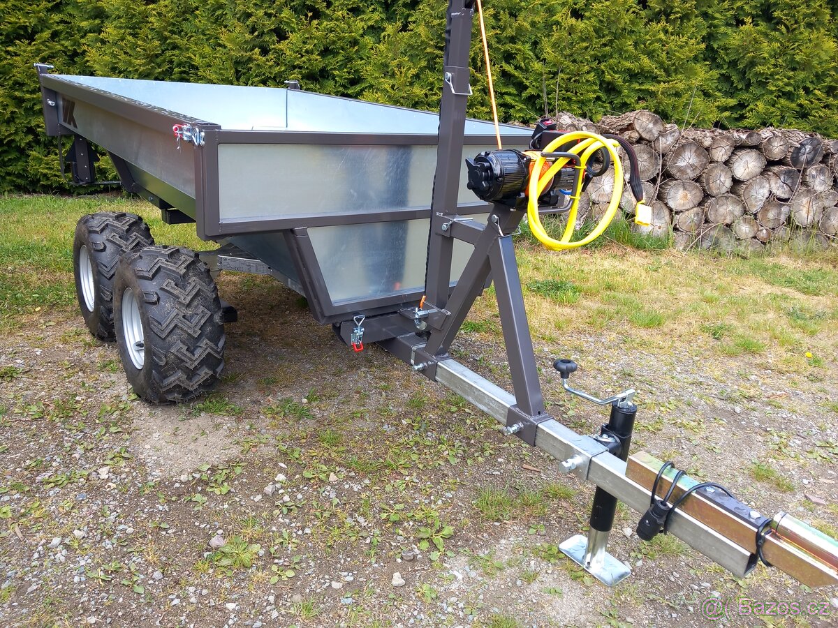 Vozík za čtyřkolku Atv, Utv nebo malotraktor ,SPZ