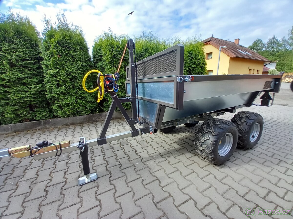 Vozík za čtyřkolku Atv, Utv nebo malotraktor ,SPZ