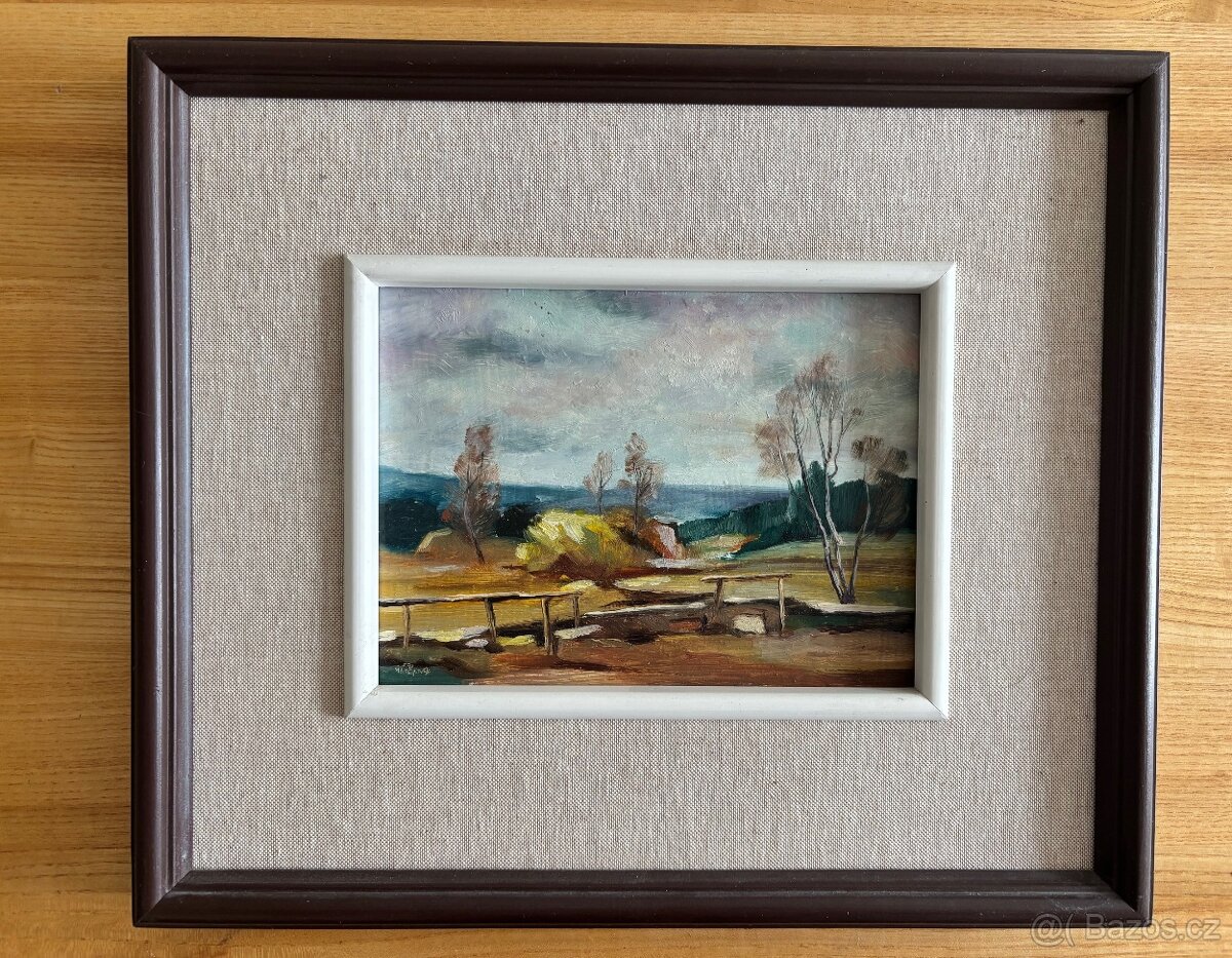 Obraz Jaroslav Matějka, Podzimní motiv, olej 30x36