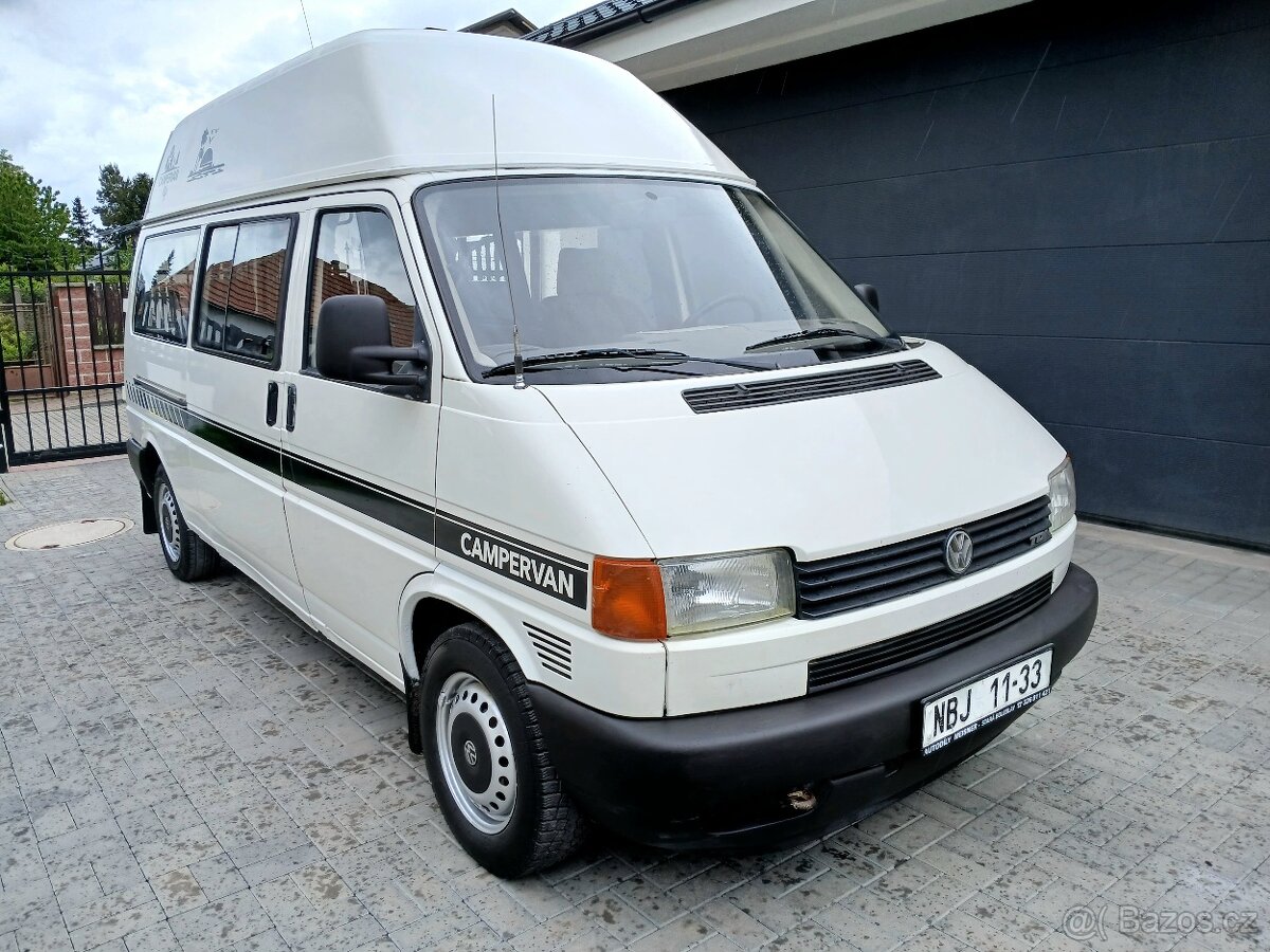 VW T4 LONG MAXI 2.5.TDI 75KW 5.MÍST RV-2000 OBYTNÝ
