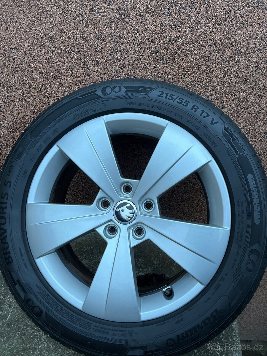 ALu Škoda superb original 6,5J x17 , ET41