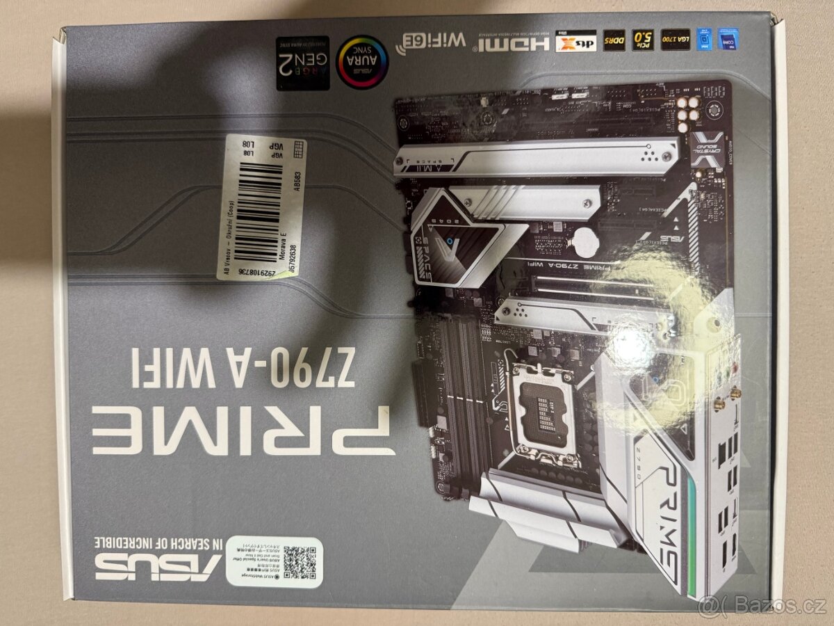 Prodám základní desku ASUS PRIME Z790-A WIFI - v záruce