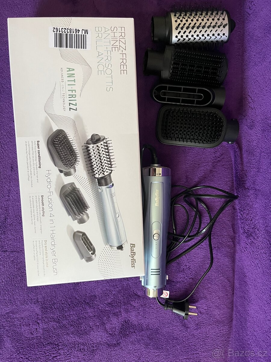 BaByliss Hydro-Fusion 4 v 1 horkovzdušný kartáč – funkční