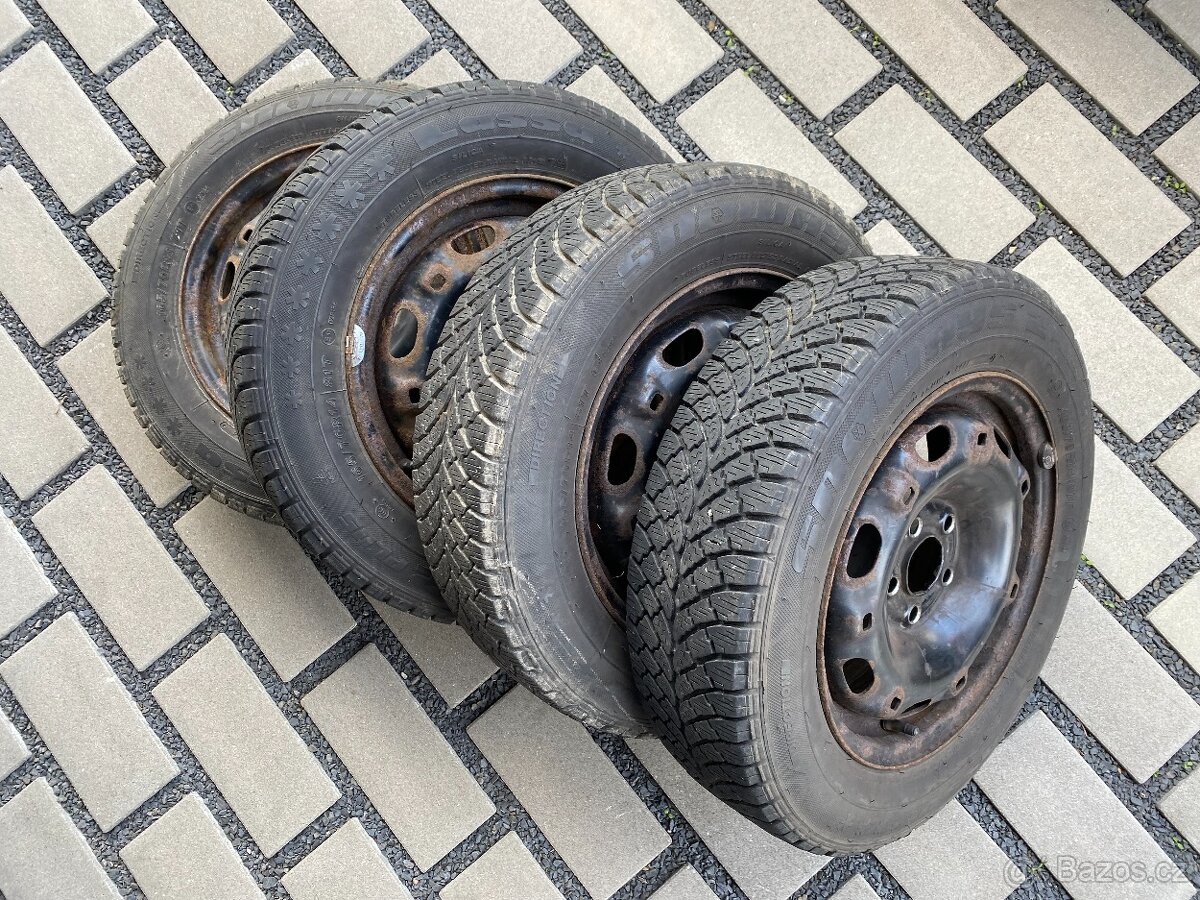 org. zimní kola Škoda Fabia R14, pneumatiky 165/70 R14