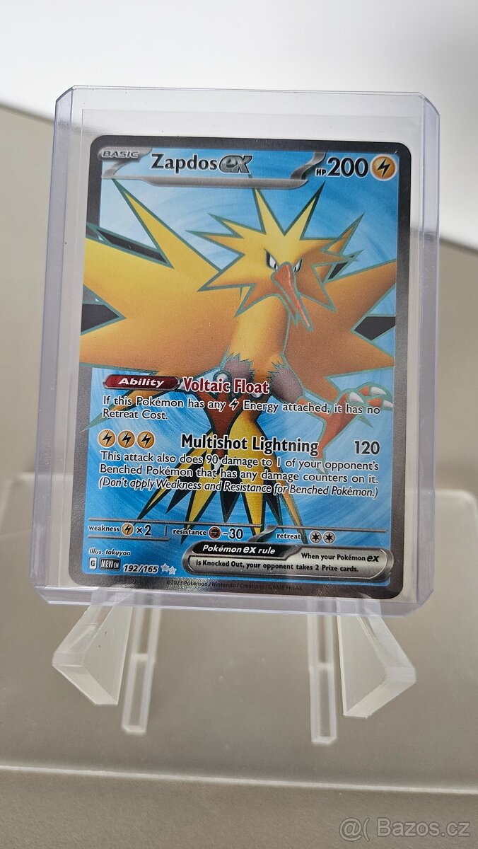 Pokémon karta / Zapdos ex (MEW 192)