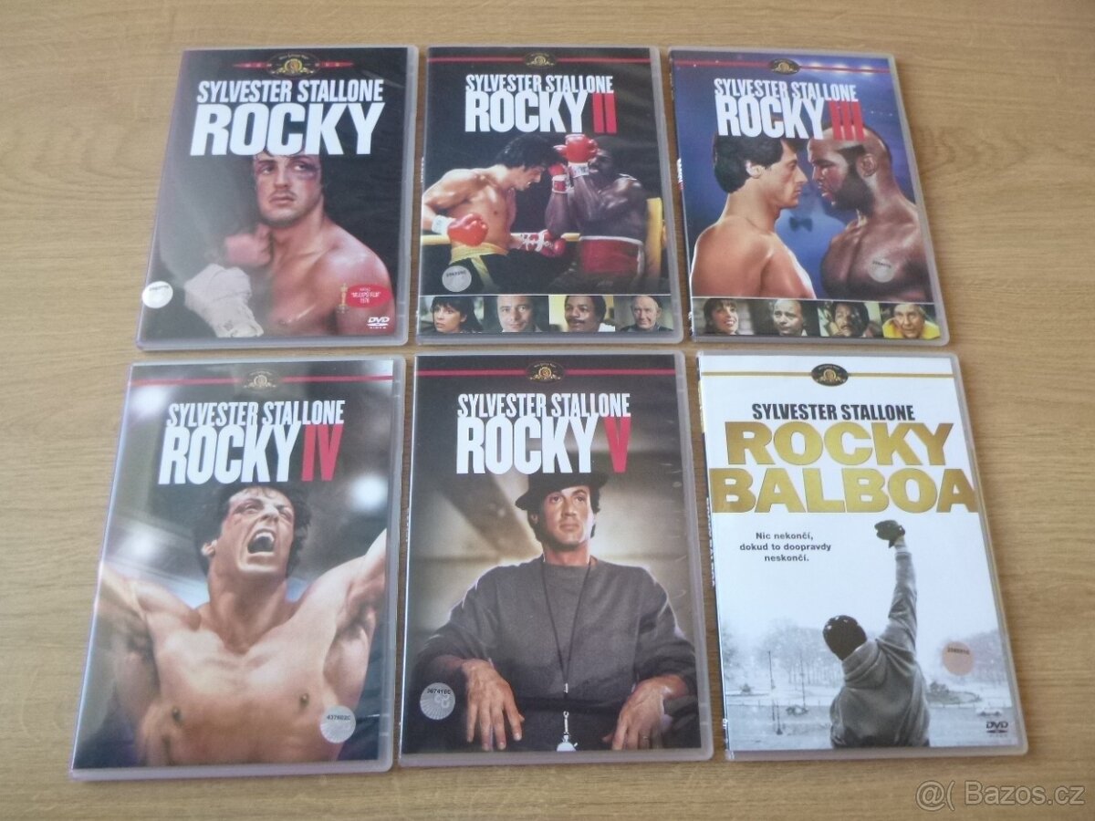6dvd kompletni ROCKY 1-6 cz dabing