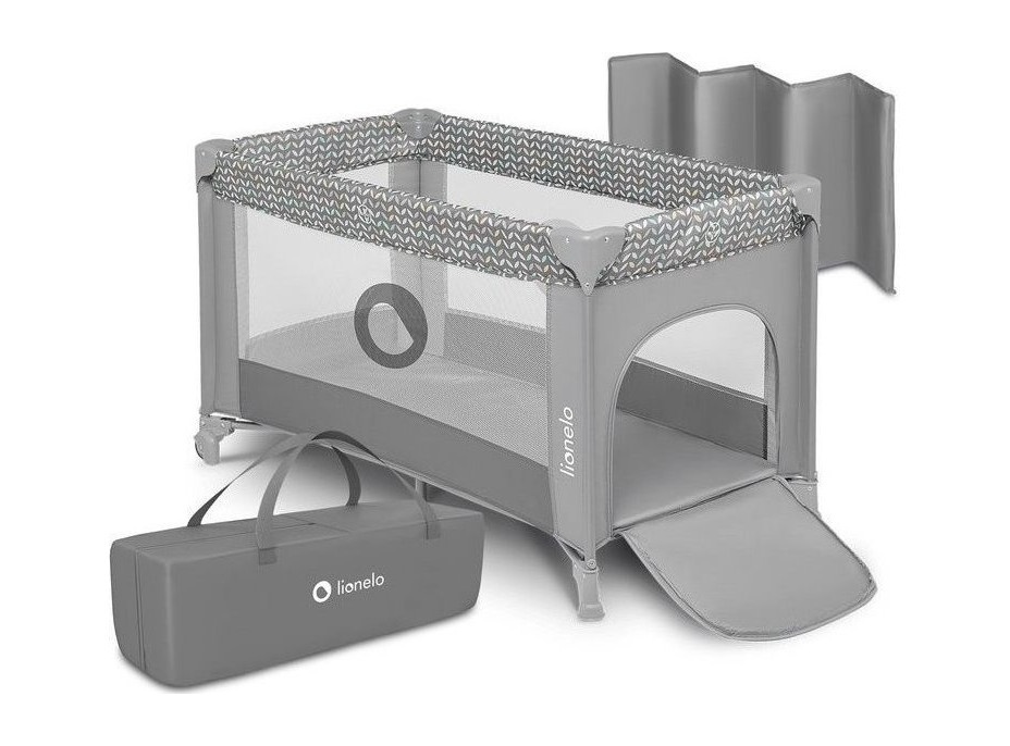Cestovní skládací postýlka LIONELO Stefi (barevný motiv)