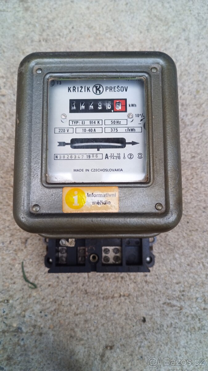 Elektroměr informativní 1/2