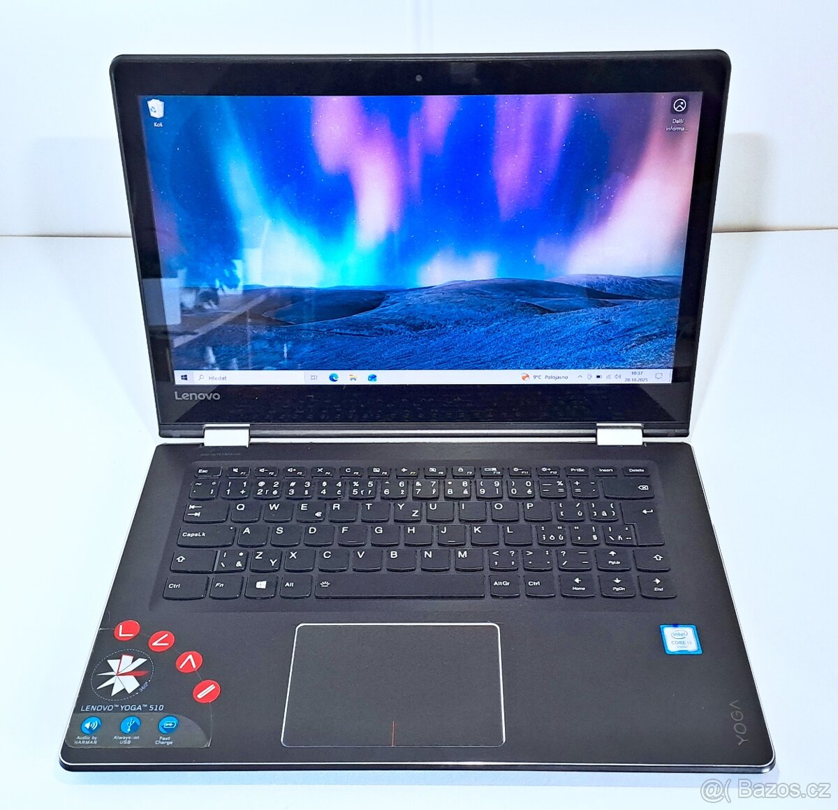 Lenovo yoga 510-14ISK i5-6gen ssd256gb 16gbRAM 14FHD W10