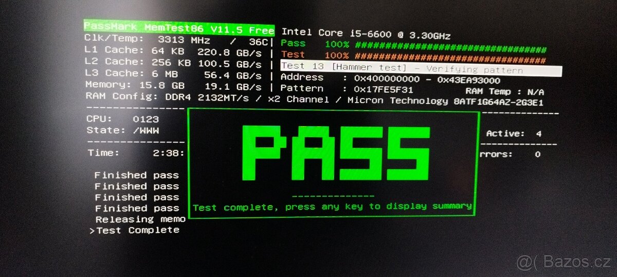 GIGABYTE GA-H110M-S2H + i5-6500 + 16GB DDR4, zdroj