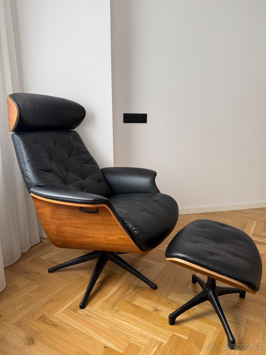 Polohovatelné křeslo Scandium VOLDEN s podnožkou