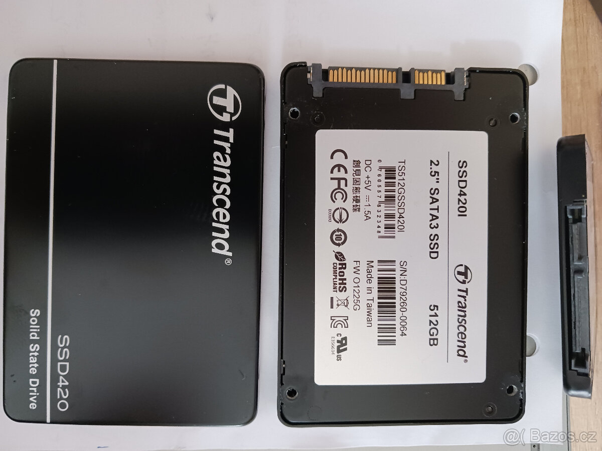 SLEVA Nový disk Transcend SSD 512GB 2,5"