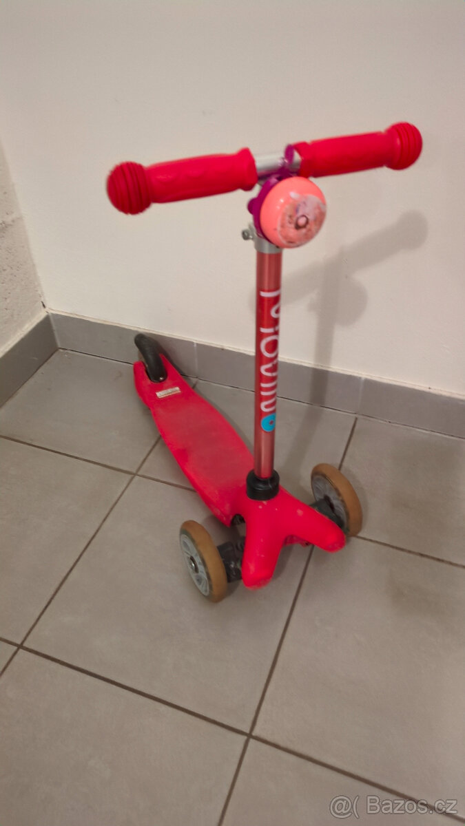 Dětská tříkolová koloběžka MOVINO MINI SCOOTER + zvonek
