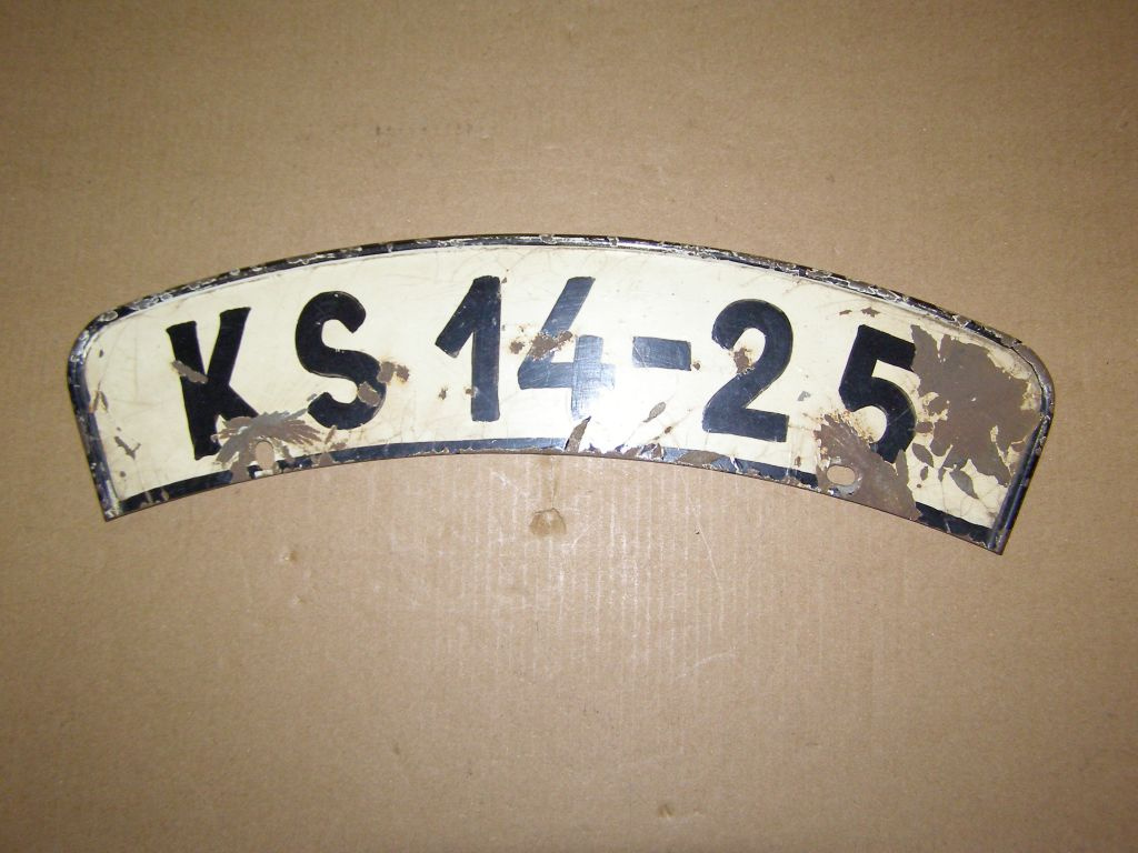 Prodám motocyklovou SPZ z let 1953 - 1960