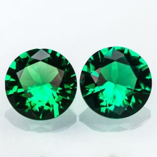Laboratorní smaragdy 2ks x 0,2ct
