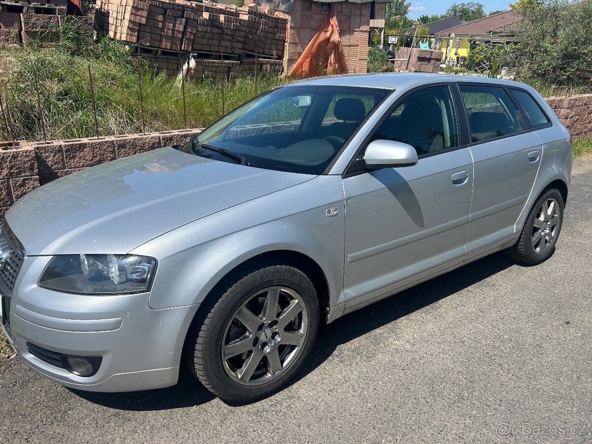 Audi A3 2.0tdi 103kw, r.v. 2006, dsg, , naj.225t.km,vše v el