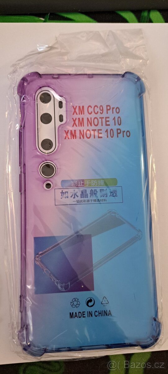 Xiaomi NOTE 10 - Kryt na telefon, nový, nepoužitý - fiaový
