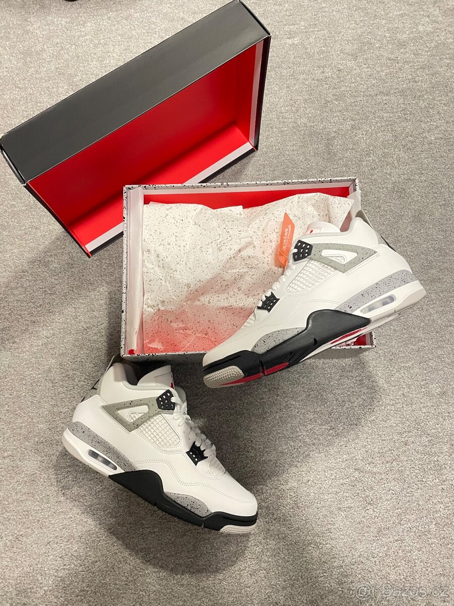 Jordan 4 white cement