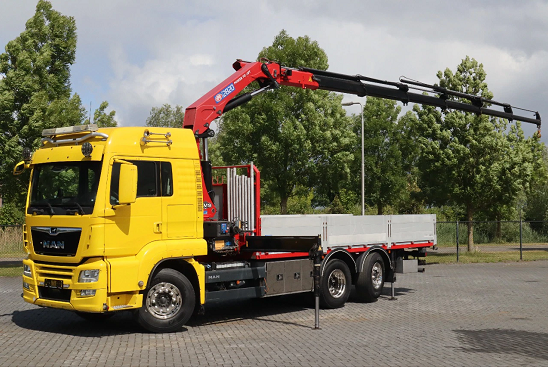 MAN TGS 26.500 6x2 - valník s hydraulickou rukou HMF