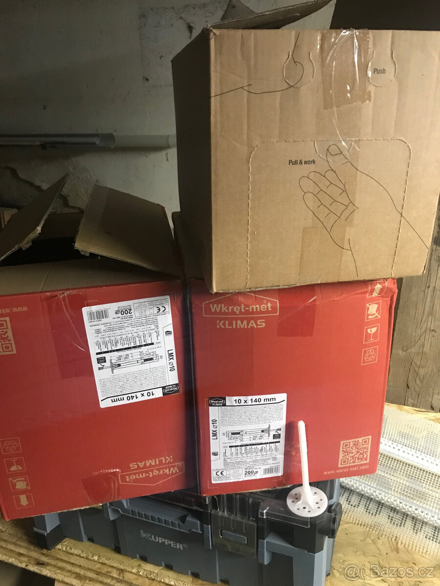 Wkret-met LMX 10 Talířová hmoždinka s kovovým trnem - 10x140