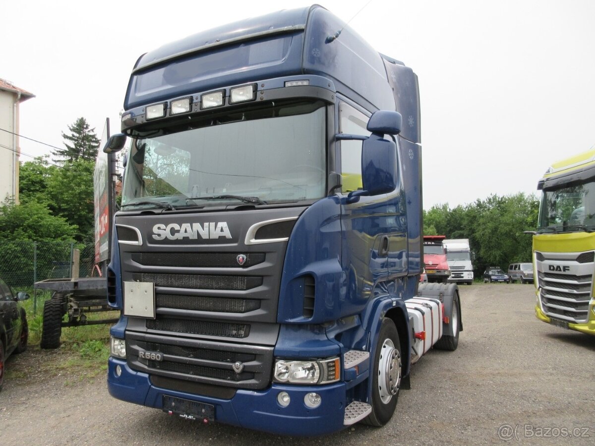 Scania R 560 V8, standard, manuál, retardér