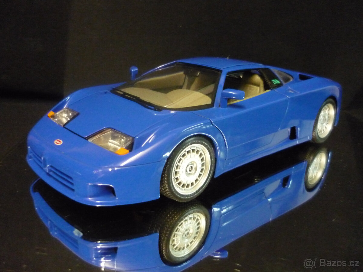 Bugatti EB110 tmavě modré Bburago 1/18